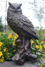 Grote bronzen uil gesigneerd, Antiek en Kunst, Ophalen of Verzenden, Brons