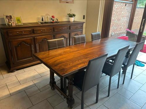 Massief kerselaar eetkamer, vanaf 15 augustus, Huis en Inrichting, Complete eetkamers, Gebruikt, Ophalen