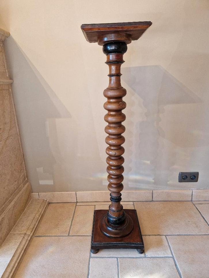19e Eeuws Piedestal / Zuil / Plantentafel, Antiek en Kunst, Curiosa en Brocante, Ophalen of Verzenden