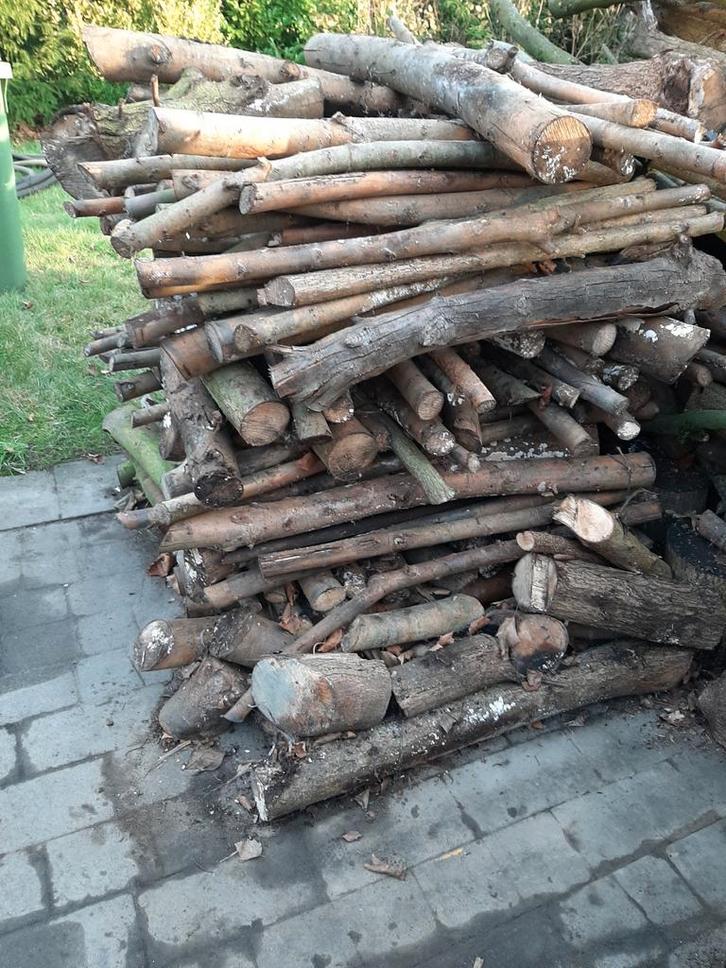 Brandhout op 1 meter, Tuin en Terras, Brandhout, Stammen, Ophalen