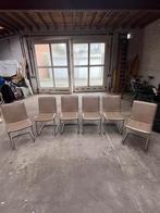 8 beige stoelen, Huis en Inrichting, Stoelen, Ophalen, Gebruikt, Overige kleuren, Vijf, Zes of meer stoelen