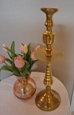 imposante grote antieke kandelaar  in messing, Ophalen of Verzenden, Koper