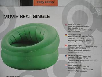 Easy Camp. Movie single seat. Opblaasbare stoel. Nieuw