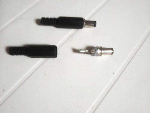 DC mannelijke Jack connector 2,1 mm / 5 mm, Elektronische apparatuur, Onderdelen en Toebehoren, Nieuw, Ophalen of Verzenden