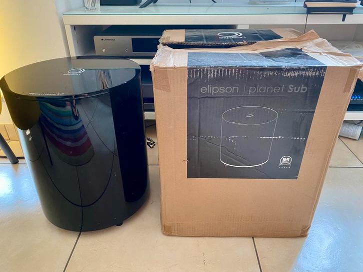 Elipson planet Sub, Audio, Tv en Foto, Luidsprekerboxen, Zo goed als nieuw, Subwoofer, 120 watt of meer, Overige merken, Ophalen