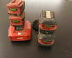 hilti accu 22v 3,3Ah  - 36v 3,9Ah - snellader, Doe-het-zelf en Bouw, Ophalen of Verzenden, Gebruikt