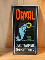 Emaille plaat van Orval, Verzamelen, Ophalen of Verzenden, Zo goed als nieuw, Reclamebord