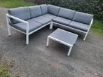 Aluminium loungeset wit p&r design met bijhorende kussens, Tuin en Terras, Tuinsets en Loungesets, Ophalen, Zo goed als nieuw