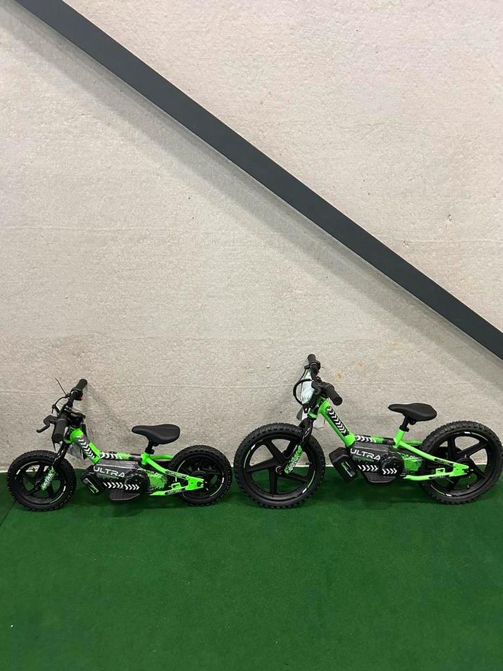 Nieuwe 12 of 16 inch electrische Ultra loopfiets, Kinderen en Baby's, Speelgoed | Buiten | Voertuigen en Loopfietsen, Nieuw, Loopfiets
