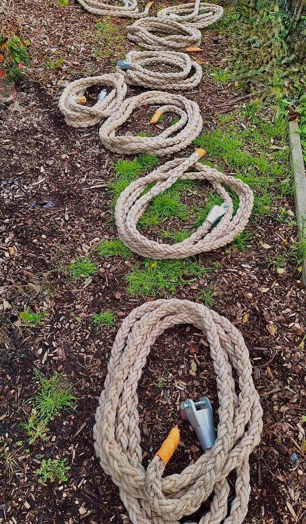 Sterke gevlochten touwen – ideaal voor fitness, klimmen,…, Sport en Fitness, Fitnessmaterialen, Gebruikt, Ophalen