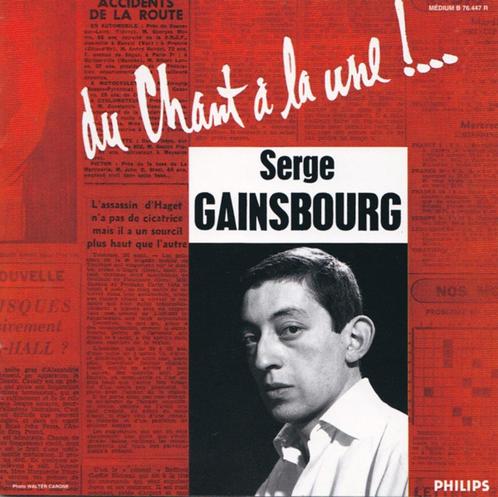 Serge Gainsbourg — Van zingen tot de krantenkoppen!... CD-al, Cd's en Dvd's, Cd's | Jazz en Blues, Zo goed als nieuw, Jazz, 1940 tot 1960