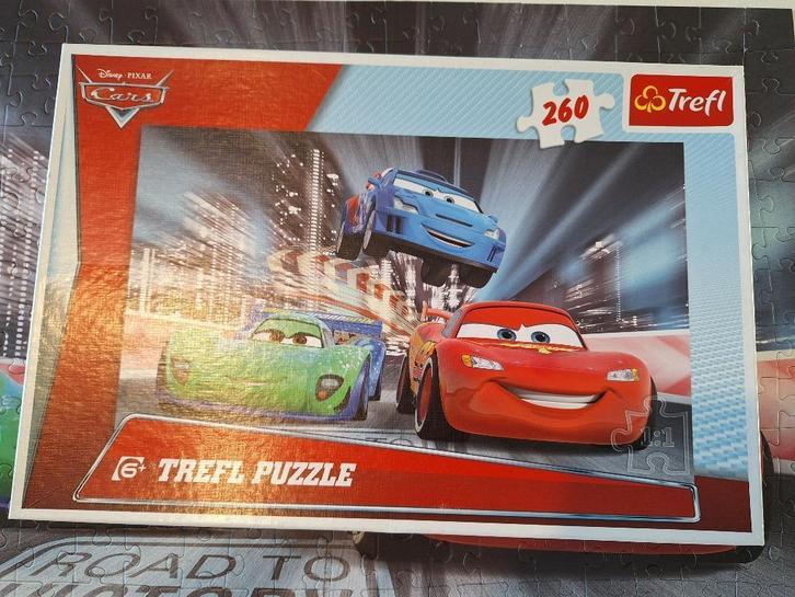 Disney puzzel Cars 260 stukjes, Kinderen en Baby's, Speelgoed | Kinderpuzzels, Zo goed als nieuw, 4 tot 6 jaar, Meer dan 50 stukjes