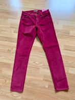 Pantalon en velours lisse rose bordeaux, Enlèvement ou Envoi, Rose, Taille 36 (S), Longs