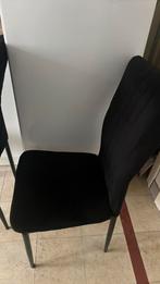 5 stoelen, Huis en Inrichting, Ophalen, Gebruikt, Zwart, Stof