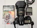 NIKON D 300+AF-S 16-80 F2.8-4 ED VR NANO, Audio, Tv en Foto, Fotocamera's Digitaal, Zo goed als nieuw, Nikon