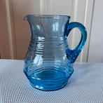 Vaas kan blauw glas art deco 1930-40’s, Antiek en Kunst, Ophalen of Verzenden