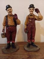 2 vintage beelden Laurel en Hardy, Envoi, Comme neuf, Autres types