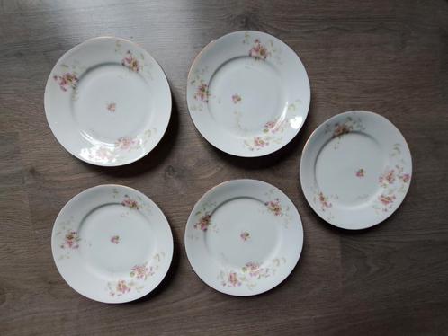 5 anciennes assiettes à dessert Royal  Austria, Antiek en Kunst, Antiek | Wandborden en Tegels, Ophalen of Verzenden