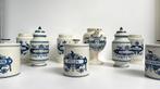 6 antieke apotheekpotten Delft, Antiek en Kunst, Ophalen of Verzenden