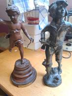 figuren gepatineerd brons moreau, Antiek en Kunst, Ophalen, Brons