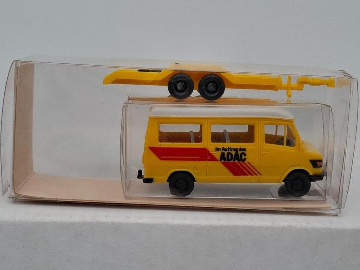 Mercedes 207 bus met aanhanger - Wiking 1/87, Hobby en Vrije tijd, Modelauto's | 1:87, Zo goed als nieuw, Auto, Wiking, Verzenden