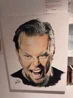 Groot schilderij james hetfield, Antiek en Kunst, Ophalen