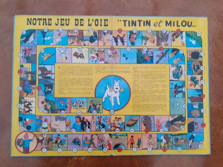 JEU DE L'OIE TINTIN ET MILOU, Collections, Personnages de BD, Tintin