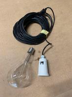 Ampoule E40 1000w transparente + douille et câble, Enlèvement, Utilisé