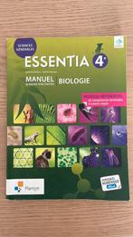 Essentia 4 biologie, Livres, Livres scolaires, Enlèvement ou Envoi, Utilisé, Biologie