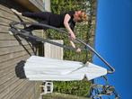 Parasol 3x3 m, Tuin en Terras, Ophalen, Zo goed als nieuw, Kantelbaar