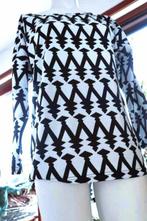 creatief zwart wit prachtig T-shirt, Enlèvement ou Envoi, Casual Ladies, Manches longues, Blanc