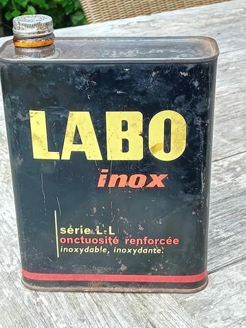 bidon d'huile vintage LABO, Enlèvement ou Envoi, Utilisé, Emballage