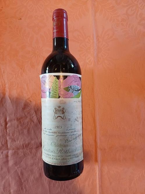 Mouton Rothschild Andy Warhol 1975 goede conditie, Verzamelen, Wijnen, Zo goed als nieuw, Rode wijn, Frankrijk, Ophalen