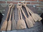 ik bied aan = 9 oude houten strandschopjes jaren 20-30., Antiek en Kunst, Ophalen of Verzenden