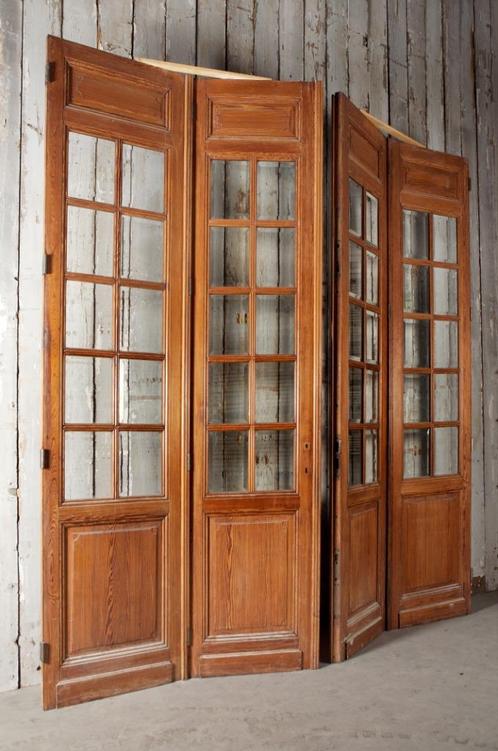 Oude glasdeuren gebruikte paneeldeuren antieke deuren glas, Doe-het-zelf en Bouw, Deuren en Vliegenramen, Gebruikt, Binnendeur