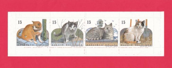 Notitieboekje nr. 24 postfris - Katten uit 1993., Postzegels en Munten, Postzegels | Europa | België, Postfris, Orginele gom, Postfris