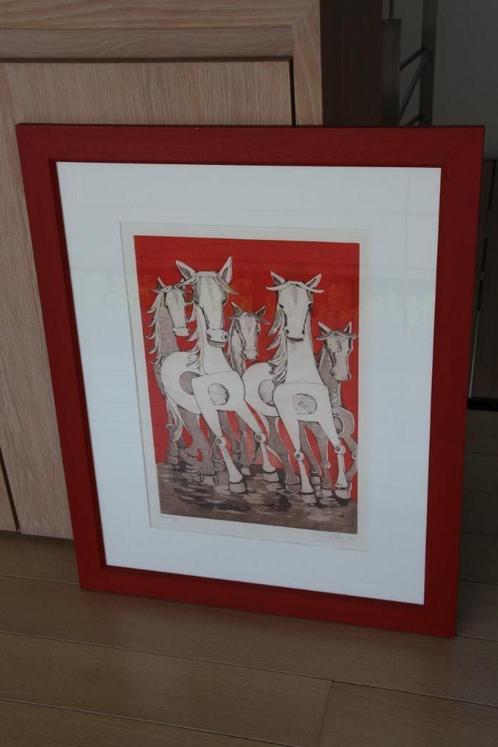 Zeldzame lithografie gesigneerd en genummerd door Domenico C, Antiek en Kunst, Kunst | Litho's en Zeefdrukken, Ophalen