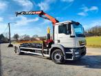 MAN TGM 18.290 Container + Palfinger PK13001 (bj 2015), Auto's, Automaat, Achterwielaandrijving, Euro 6, MAN