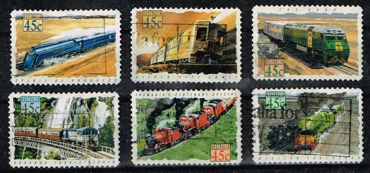 Postzegels uit Australie- K 5236 - treinen, Postzegels en Munten, Postzegels | Oceanië, Gestempeld, Verzenden