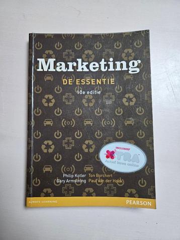 Marketing de essentie beschikbaar voor biedingen