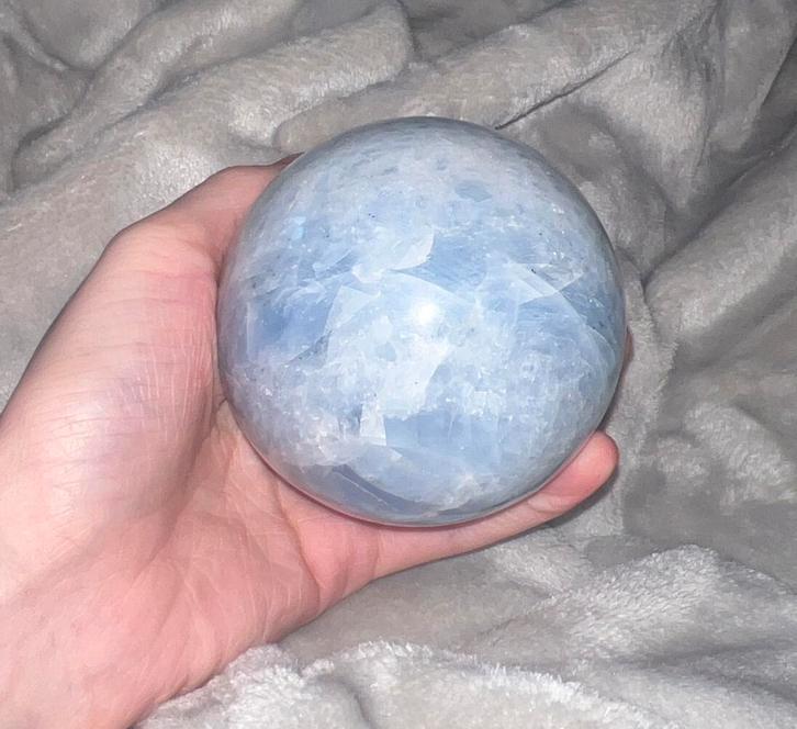 Blauwe calciet bal, Bijoux, Sacs & Beauté, Pierres précieuses, Neuf, Enlèvement