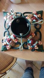 kleurrijke vintage gietijzeren kerstboomvoet, Diversen, Kerst, Ophalen, Gebruikt