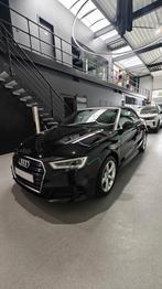 Audi A3 cabrio s line, Auto's, Cabriolet, Zwart, Leder, 1400 cc