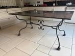 Smeedijzeren tafel, Huis en Inrichting, Tafels | Eettafels, Ophalen, Overige materialen, Gebruikt, 50 tot 100 cm
