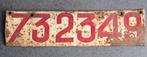 Très ancienne plaque d'immatriculation belge, Enlèvement ou Envoi