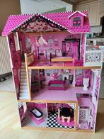 Houten barbiehuis, Kinderen en Baby's, Speelgoed | Poppenhuizen, Ophalen, Gebruikt