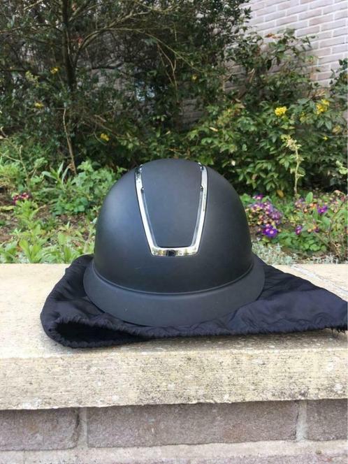 Harry's Horse Cap Royal Matt - Black & Silver - 55-57cm, Dieren en Toebehoren, Paardrijkleding, Zo goed als nieuw, Dames, Heren