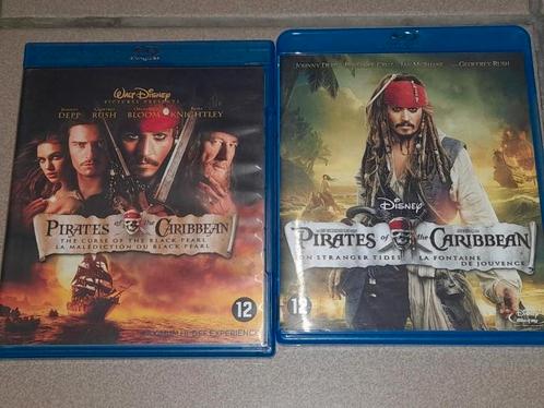 Blu-ray Pirates of the caribbean, 1 & 4, Cd's en Dvd's, Blu-ray, Zo goed als nieuw, Avontuur, Ophalen of Verzenden