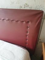 Vintage Tweepersoonsbed Rood, Huis en Inrichting, Slaapkamer | Bedden, Ophalen, Gebruikt, Tweepersoons, 140 cm