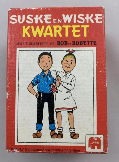 Suske en Wiske Kwartet Kaartspel Jumbo 1981 Bob et Bobette J, Hobby en Vrije tijd, Gezelschapsspellen | Kaartspellen, Zo goed als nieuw